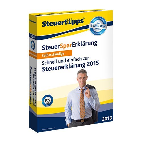 SteuerSparErklärung 2016 für Selbstständige