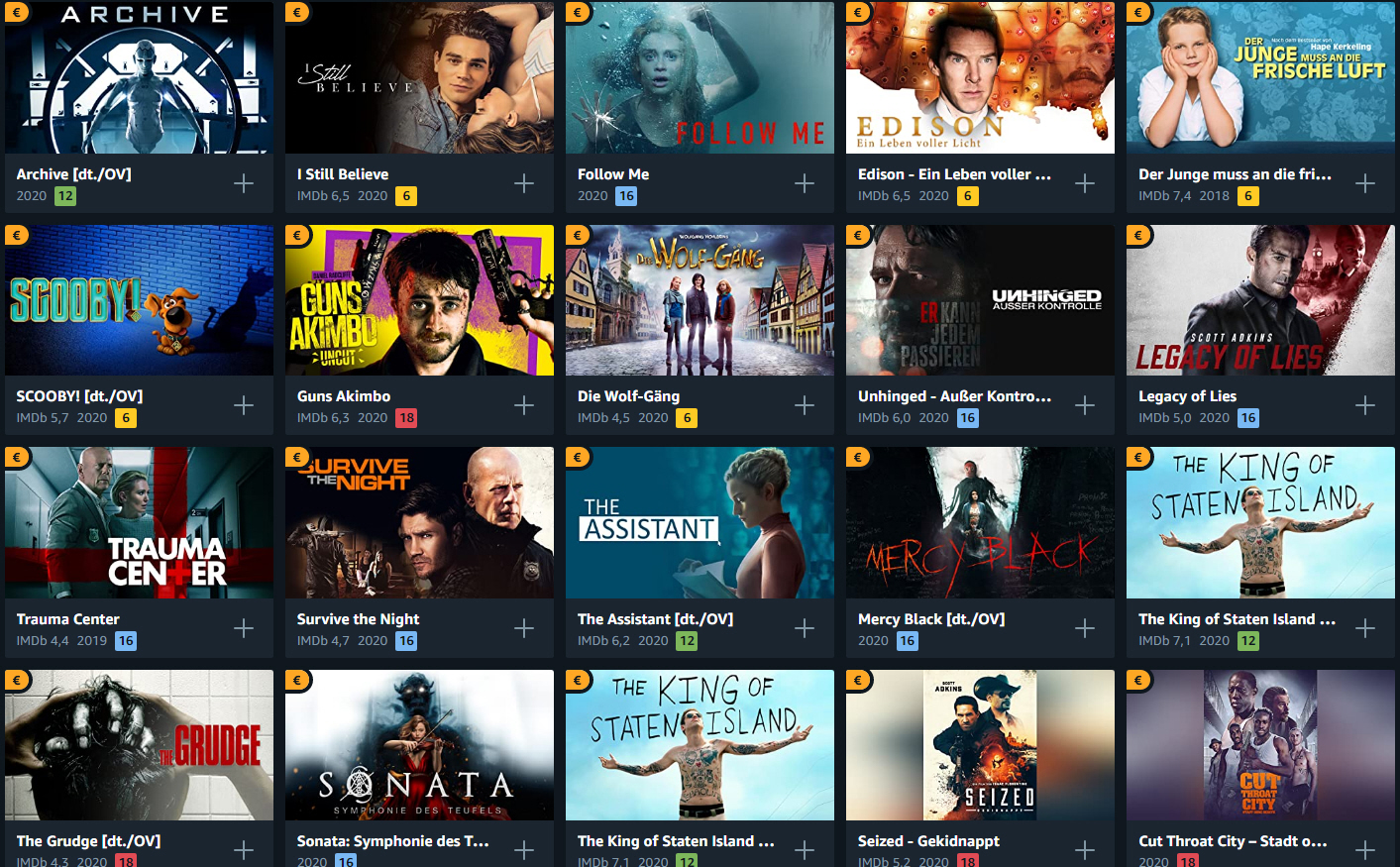 Amazon Prime Deals: Filme für je 0,99€ leihen
