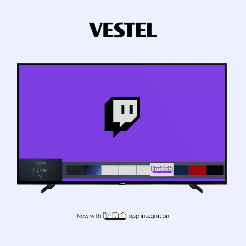 Twitch auf dem Fernseher - Multibrand-TV-Hersteller Vestel bringt Twitch auf Smart-TVs in ganz Europa