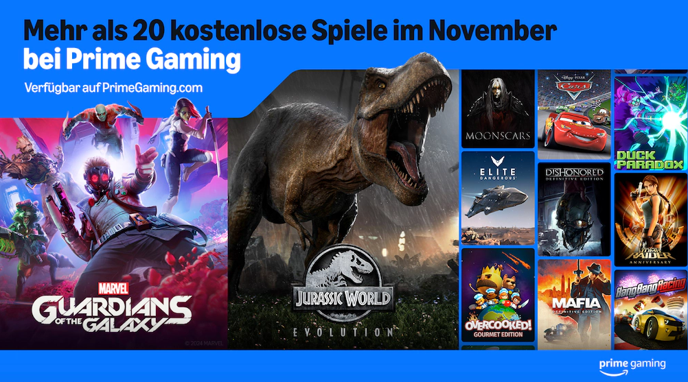 Amazon Prime Gaming im November 2024