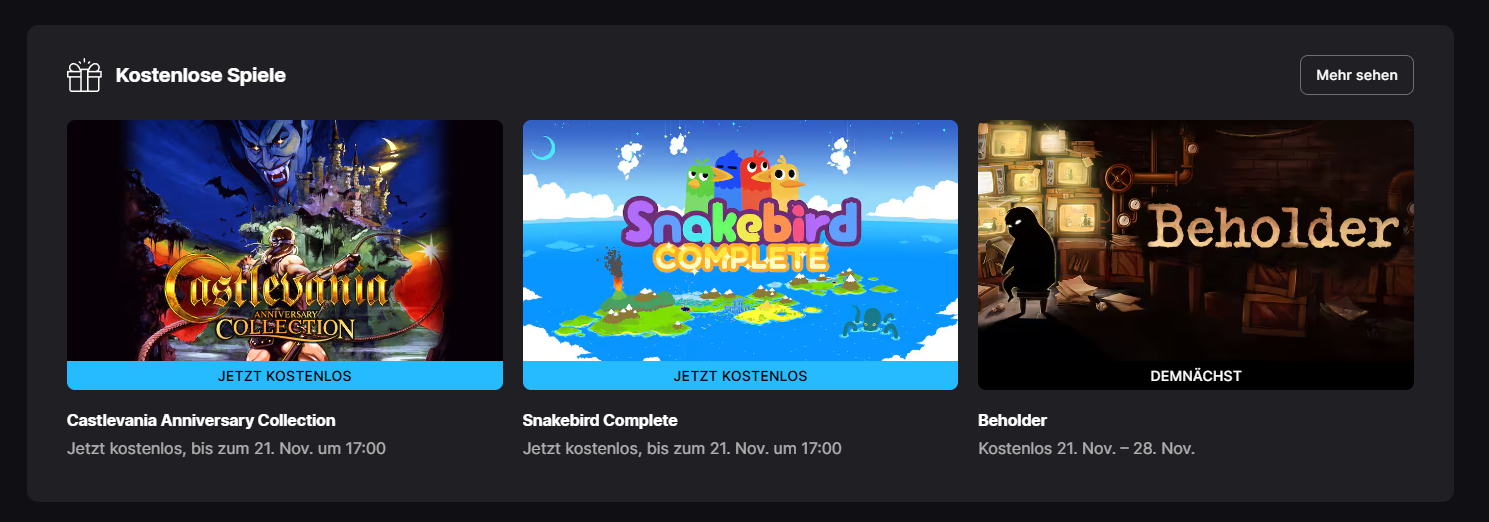 Epic Games Store verschenkt auch diese Woche zwei Spiele