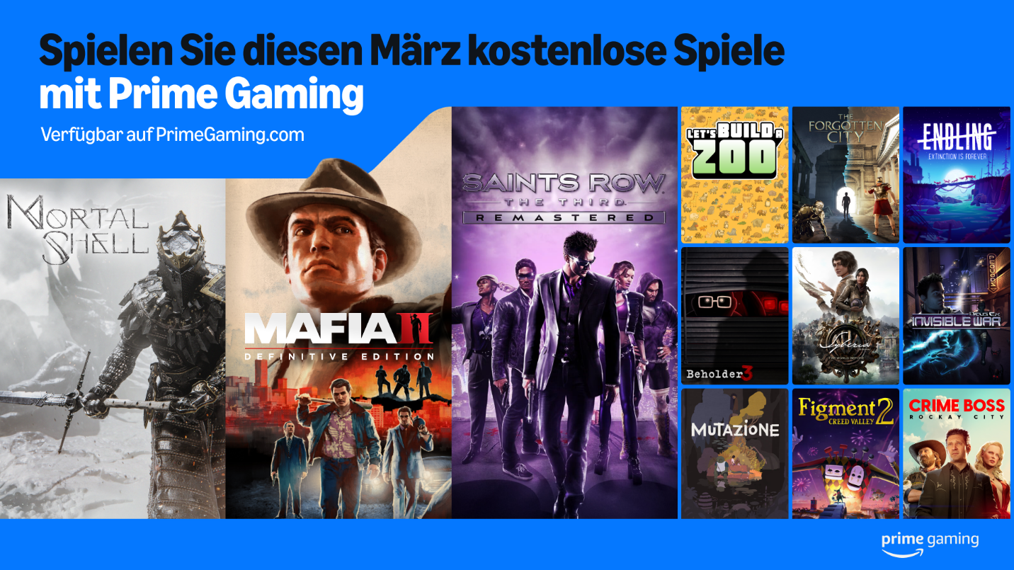 Prime Gaming im März: Diese kostenlosen Spiele erwarten dich