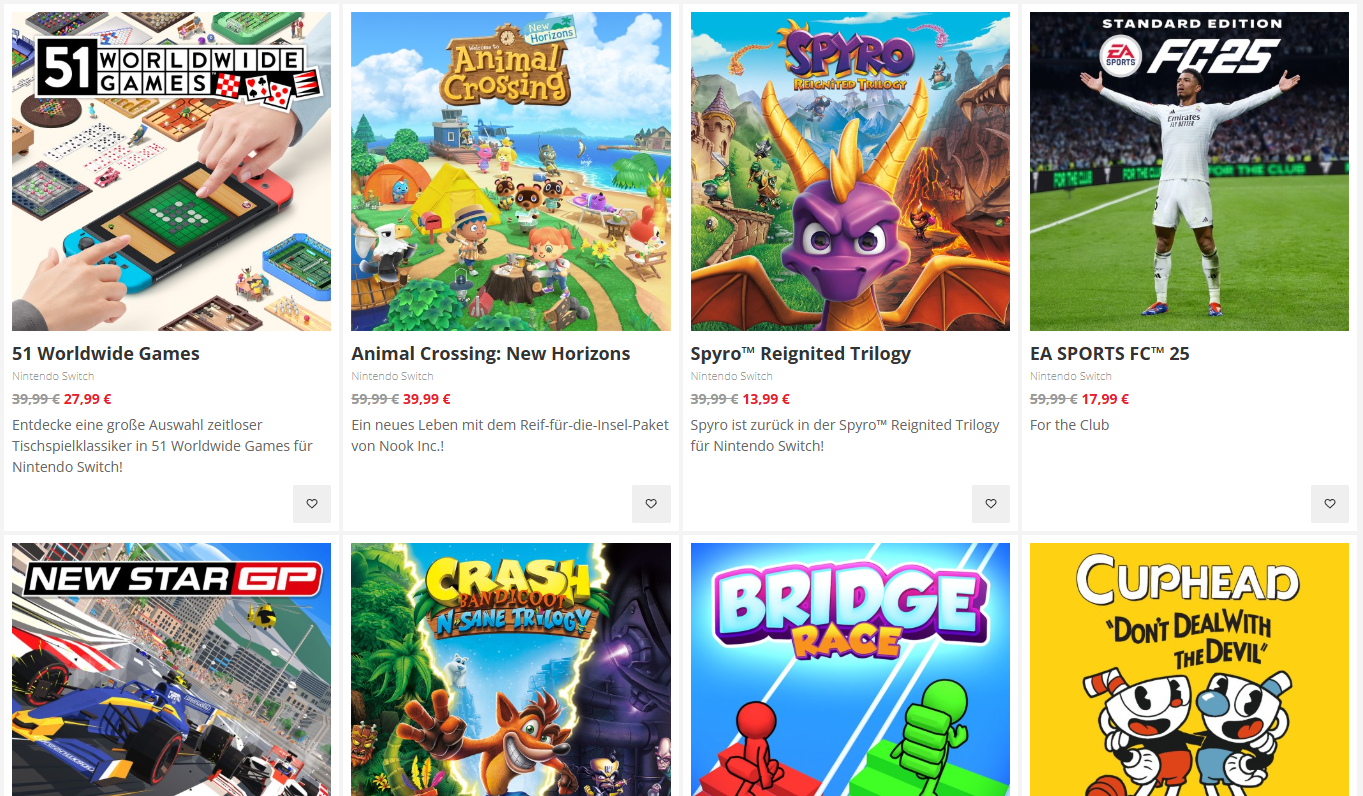 Nintendo startet „Sparen & Spielen“-Aktion mit bis zu 70?% Rabatt