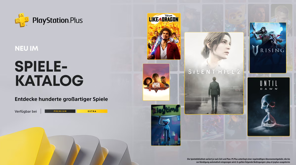 PlayStation Plus im Oktober: Silent Hill 2, Until Dawn & V Rising