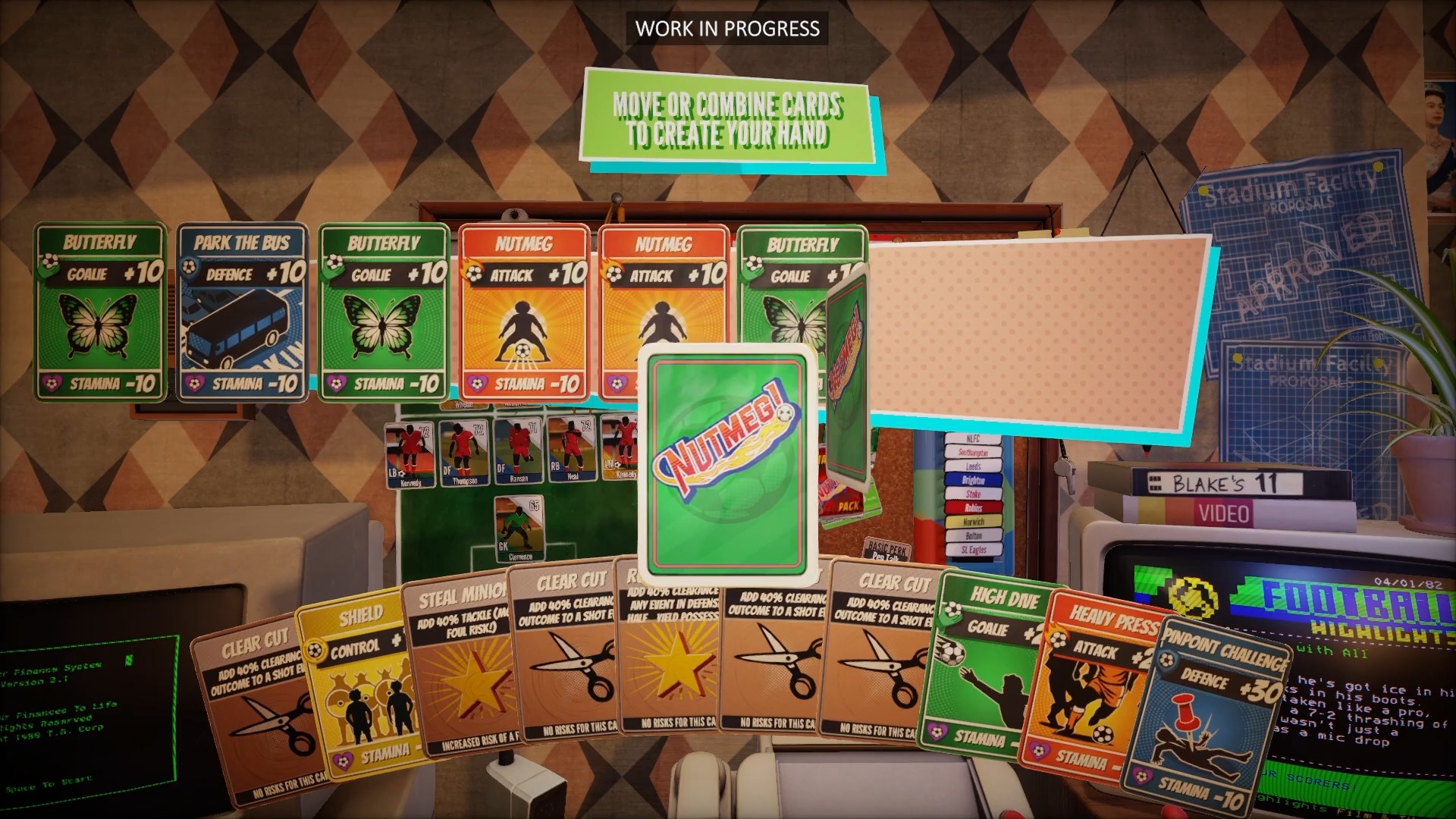 Nutmeg! Demo: Fußball trifft auf Deckbuilding auf Steam