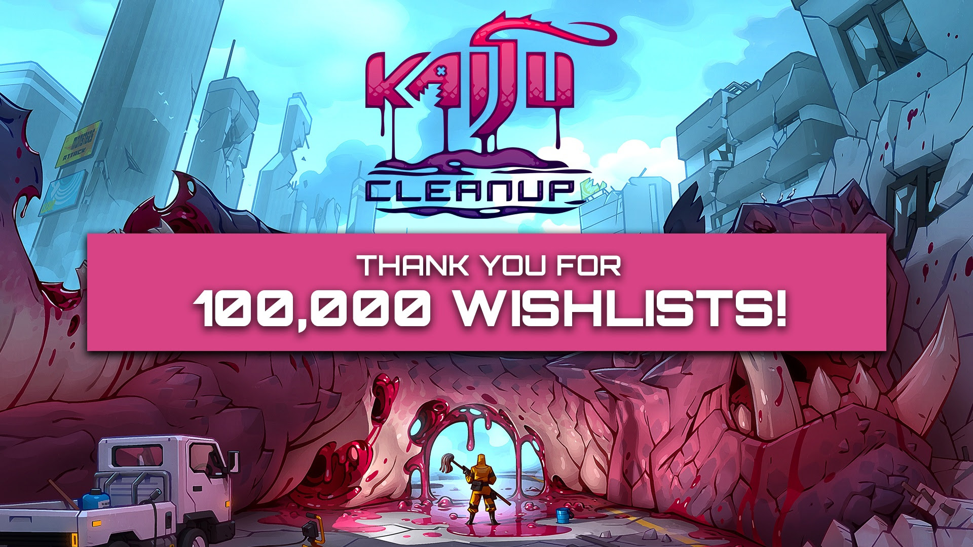 Spielemagazin - Kaiju Cleanup erreicht 100.000 Steam-Wunschlisten in weniger als einem Monat Kaiju Cleanup erreicht 100.000 Steam-Wunschlisten in weniger als einem Monat