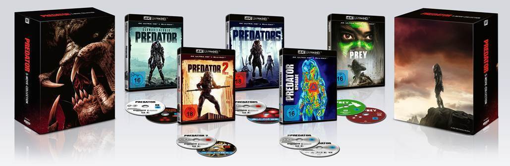 Spielemagazin - Predator 5-Movie-Collection erscheint Ende November Predator 5-Movie-Collection erscheint Ende November