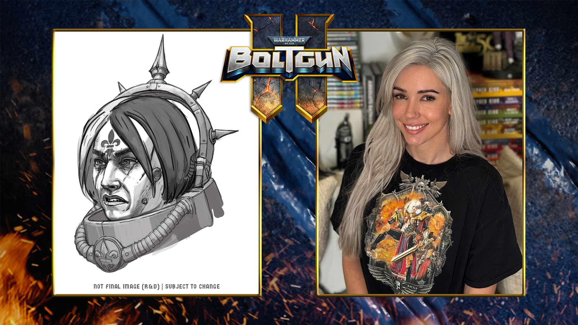 Alanah Pearce spricht Battle Sister in Warhammer 40,000: Boltgun 2 Bild Alanah Pearce spricht Battle Sister in Warhammer 40,000: Boltgun 2 Screenshot Alanah Pearce spricht Battle Sister in Warhammer 40,000: Boltgun 2 Foto