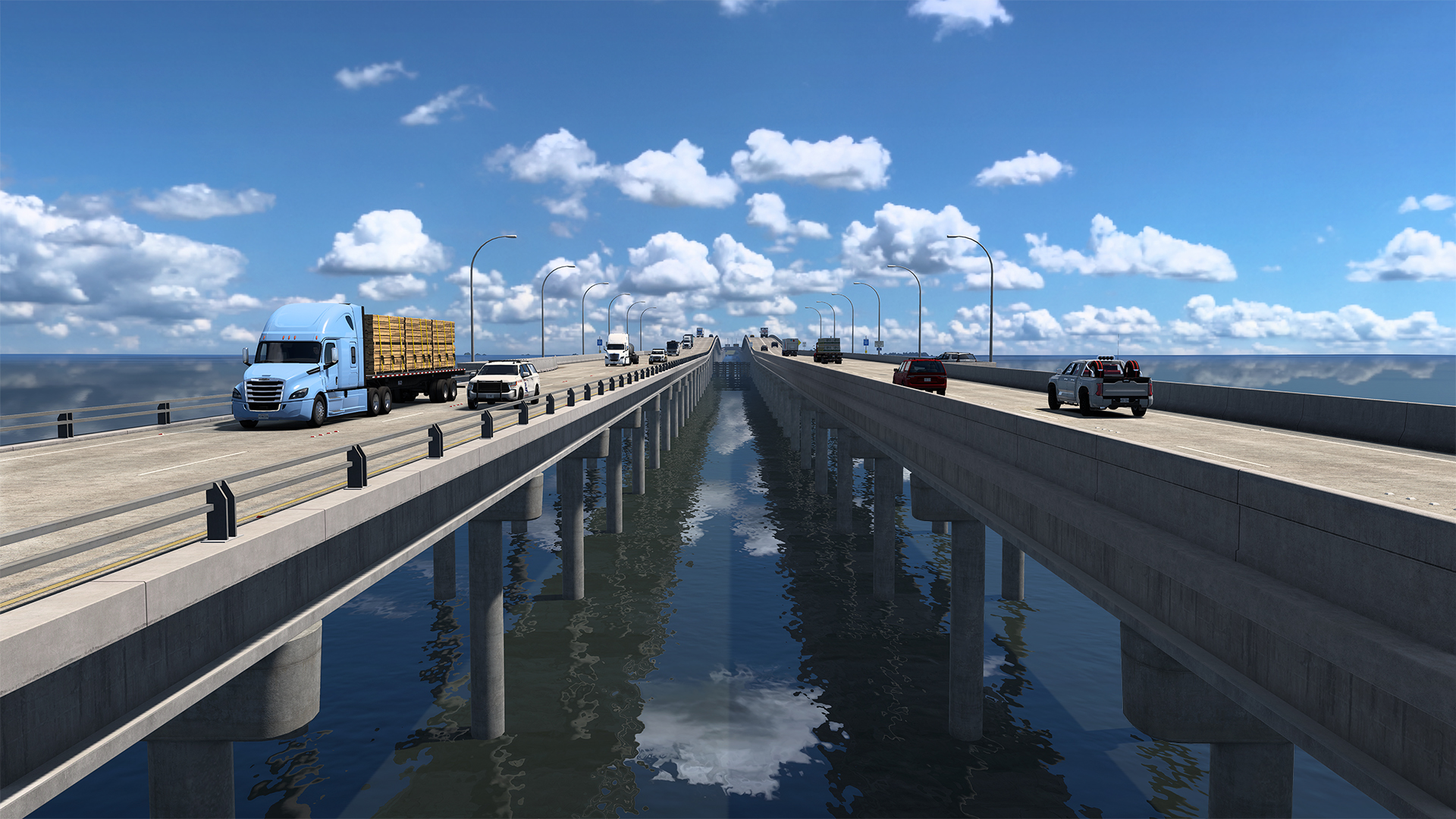 American Truck Simulator: Louisiana DLC bald