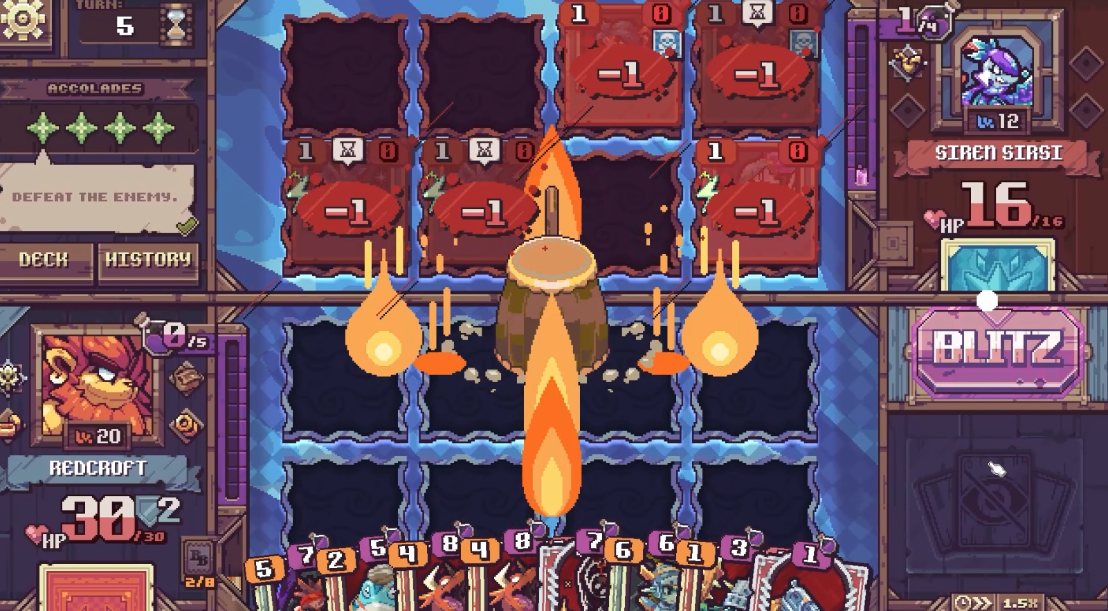 Cross Blitz startet als taktischer Deckbuilder in Version 1.0