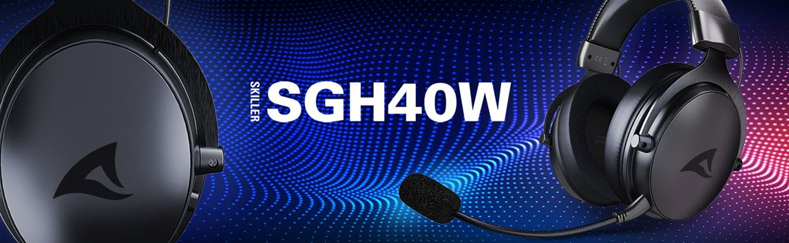 Sharkoon stellt flexibles Wireless-Headset SGH40W vor