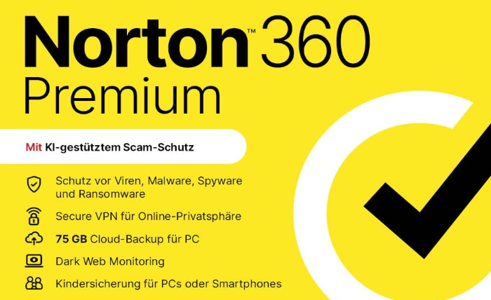 Norton 360 Premium + Utilities Ultimate 2025 jetzt für nur 17,28 €