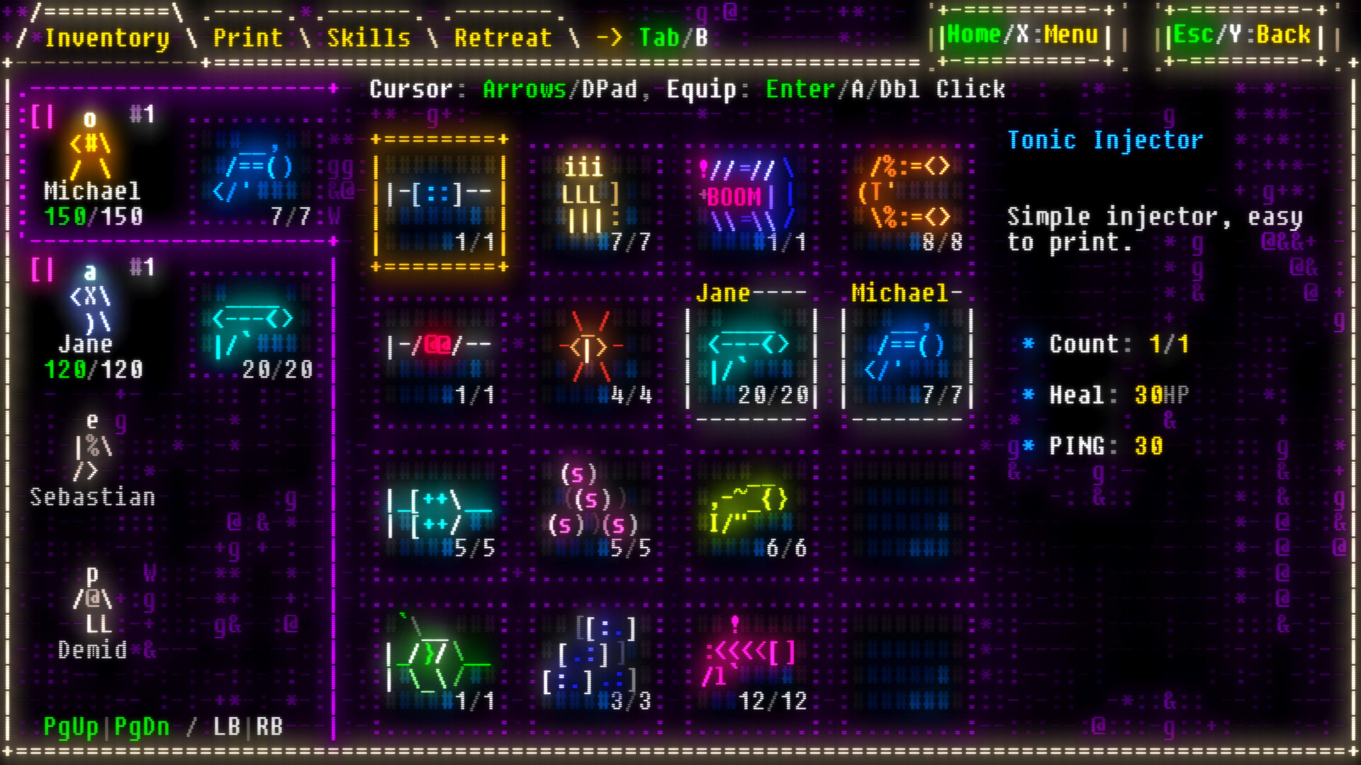 Effulgence RPG verbindet Ascii-3D mit innovativem Sci-Fi-Gameplay