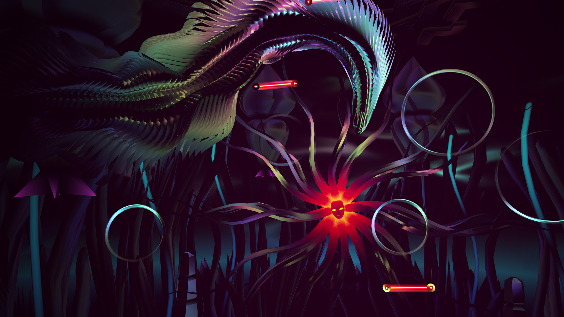 THRASHER: Steam-Demo mit Space-Eels und Monolithen