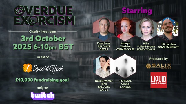 Overdue Exorcism: Live-Tabletop-Stream für SpecialEffect