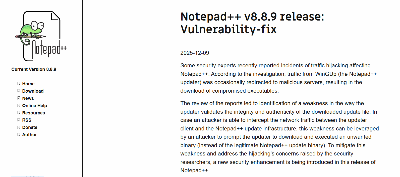 Notepad++-Updater verteilte Malware – Update dringend nötig