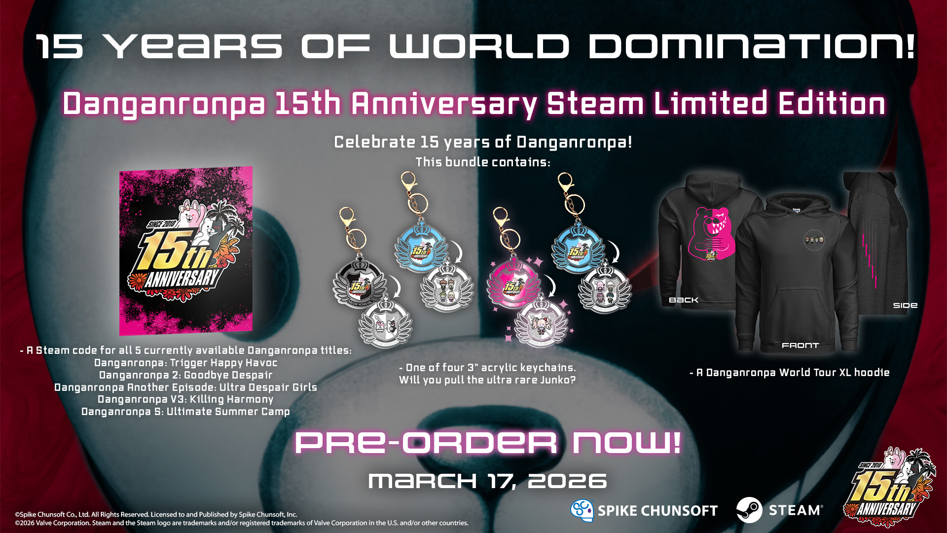 Danganronpa feiert 15 Jahre mit Steam-Limited-Bundle Bild Danganronpa feiert 15 Jahre mit Steam-Limited-Bundle Screenshot Danganronpa feiert 15 Jahre mit Steam-Limited-Bundle Foto