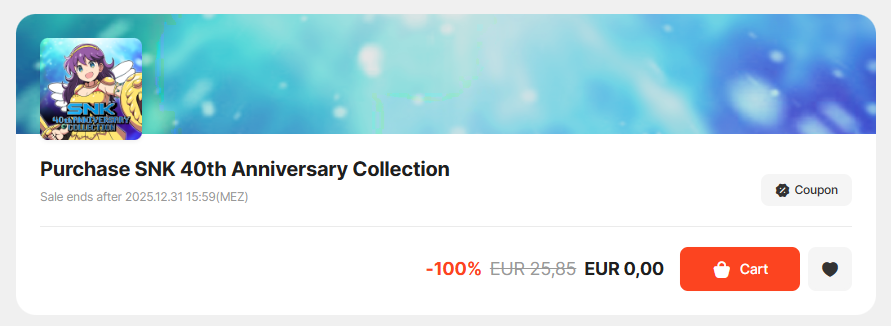 SNK 40th Anniversary Collection jetzt gratis sichern