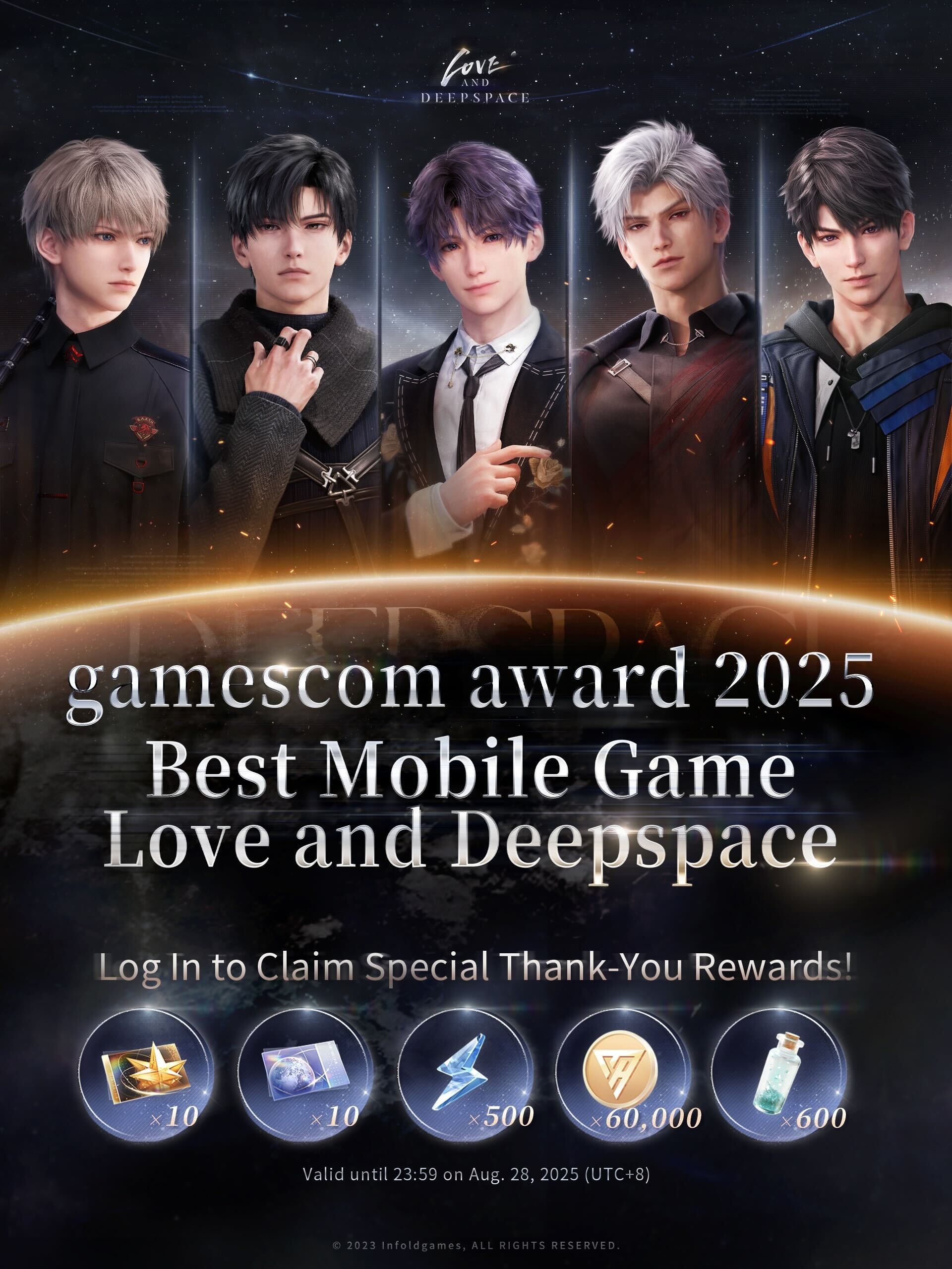 Love and Deepspace gewinnt Best Mobile Game Award Bild Love and Deepspace gewinnt Best Mobile Game Award Screenshot Love and Deepspace gewinnt Best Mobile Game Award Foto