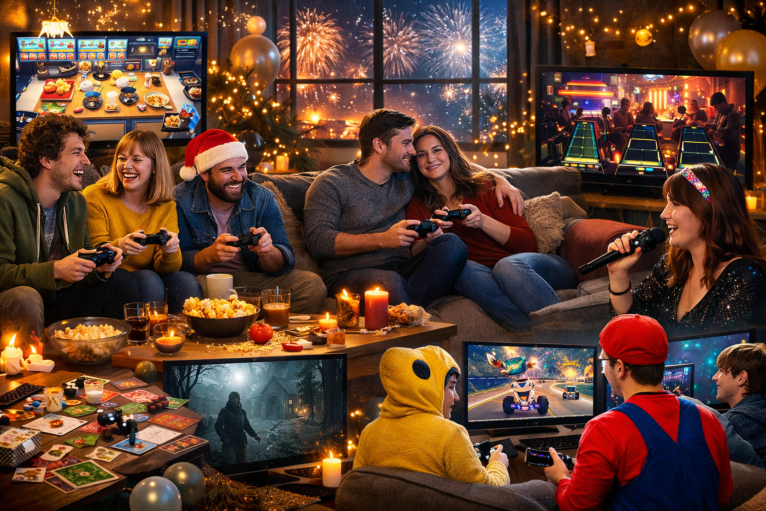 Die besten Videospiele für einen gelungenen Silvesterabend