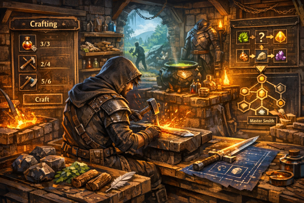Crafting – Definition, Mechaniken und Bedeutung