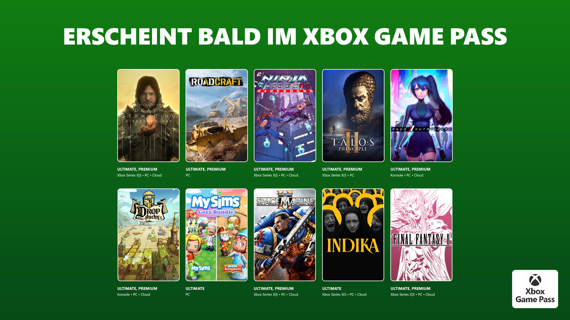 Xbox Game Pass: Neue Highlights für Januar und Februar