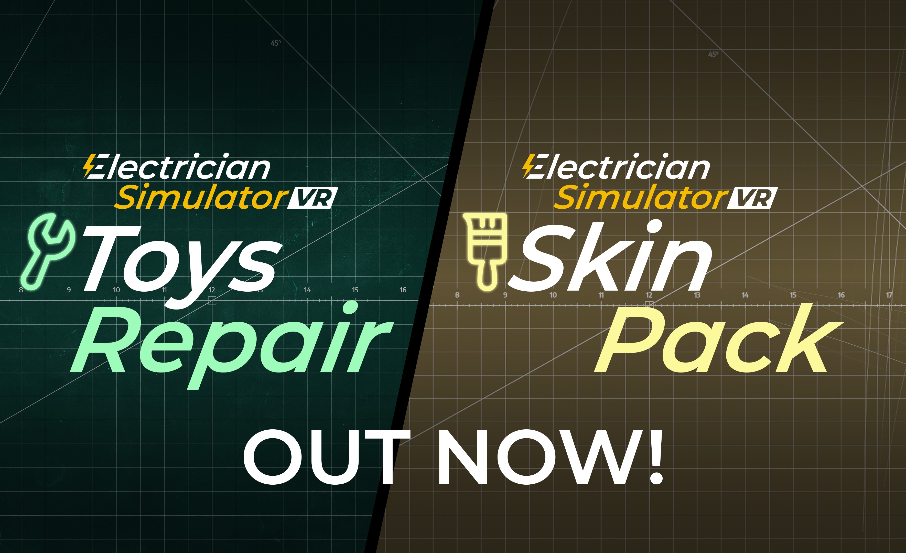 Neue Toys & Skins DLCs für Electrician Simulator VR