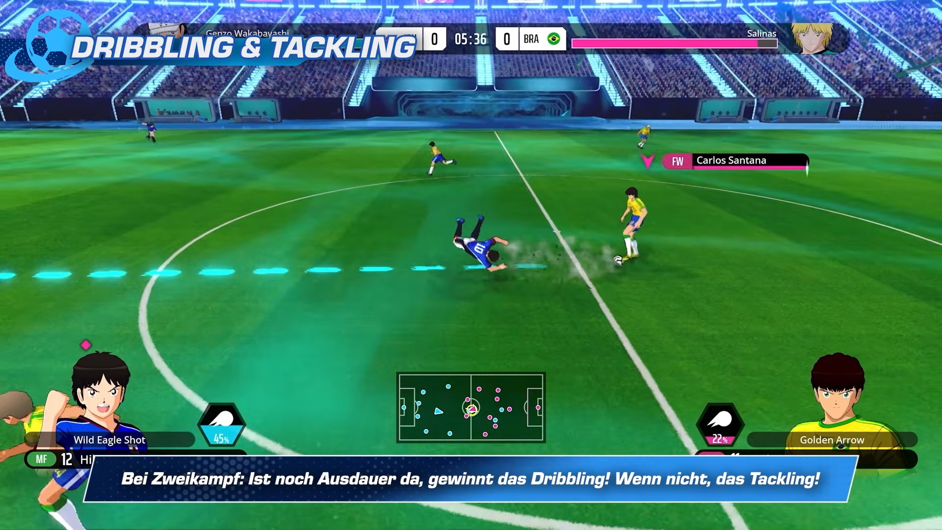 Captain Tsubasa 2 zeigt neues Fußball-Kampfsystem