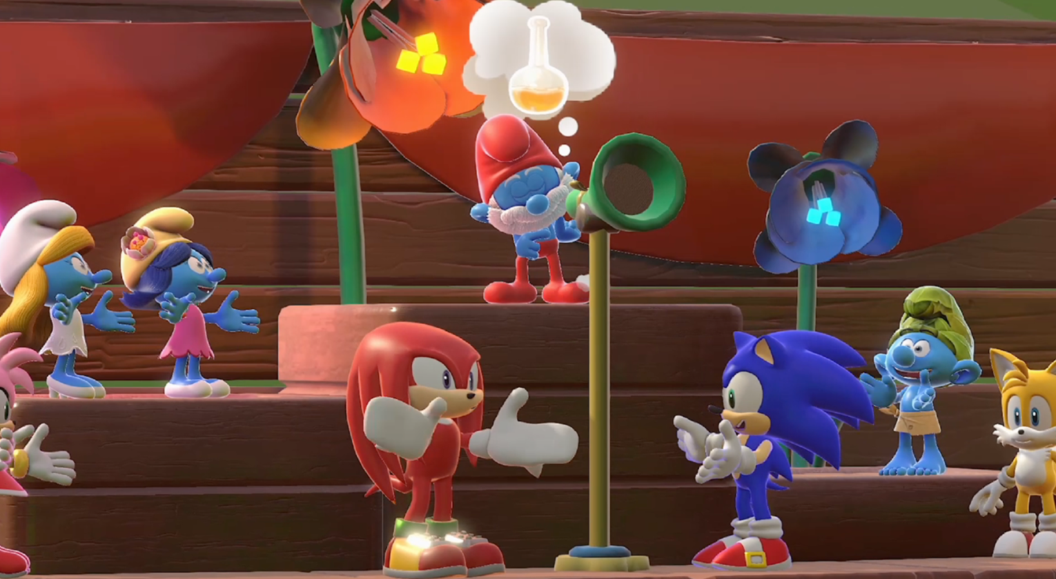 Sonic Rumble Party startet Schlumpf-Crossover Event