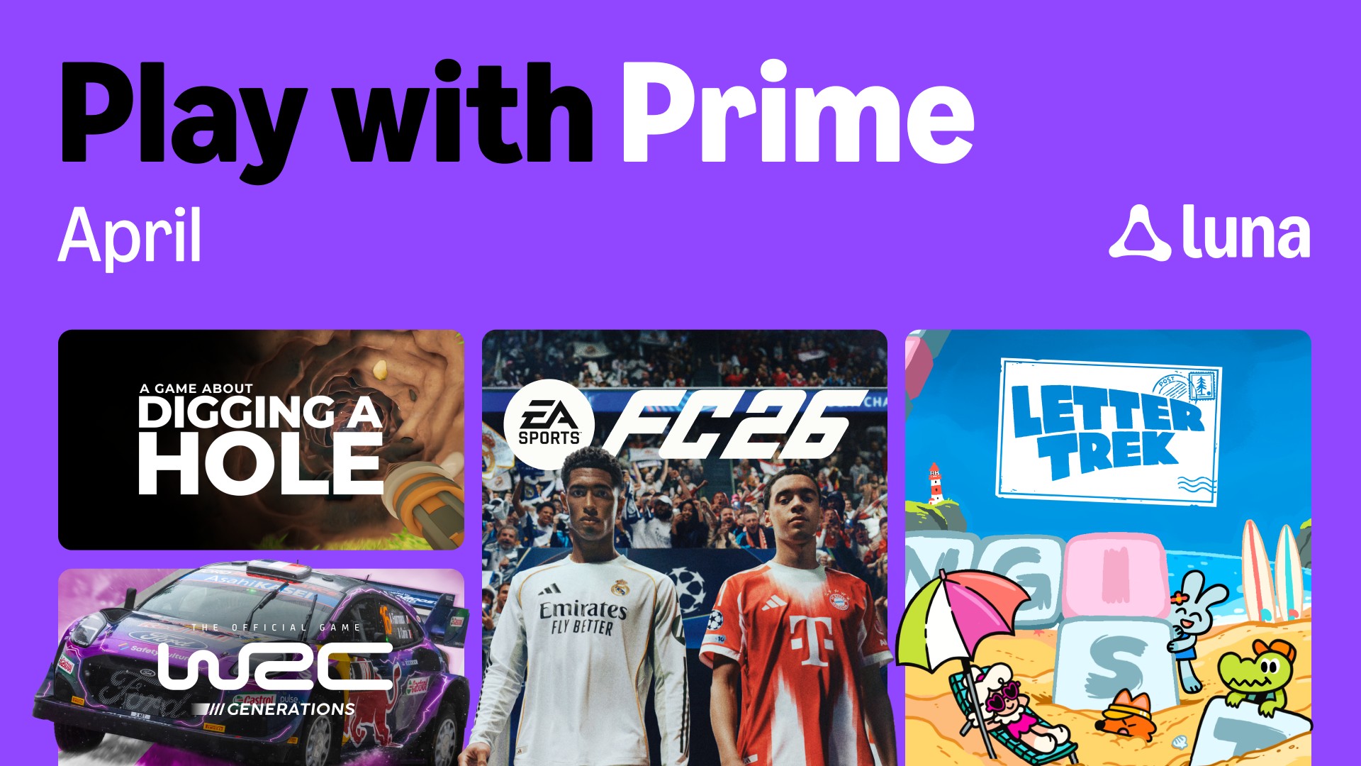 Luna April-Update: Neue Spiele für Prime-Mitglieder