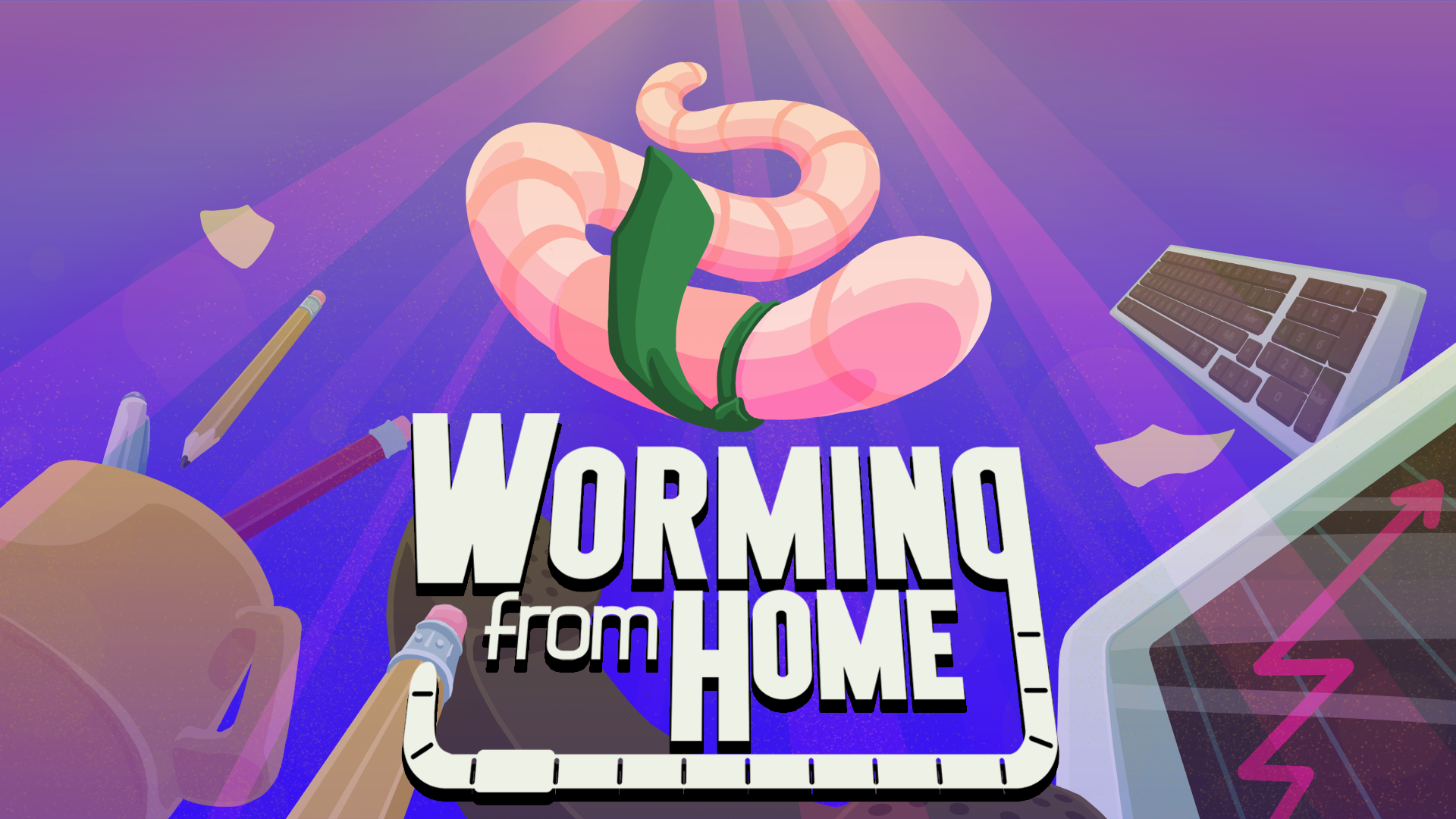 Worming from Home: Werde zum Wurm an der Börse! Bild Worming from Home: Werde zum Wurm an der Börse! Screenshot Worming from Home: Werde zum Wurm an der Börse! Foto