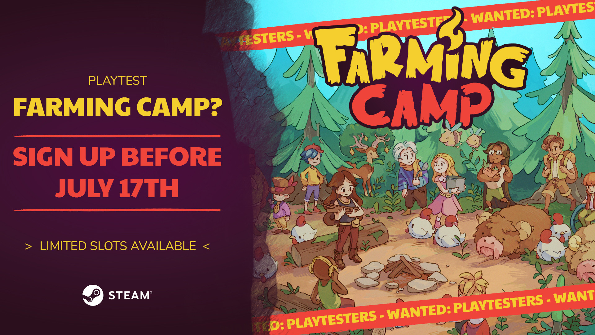 Farming Camp Steam Playtest startet am 17. Juli