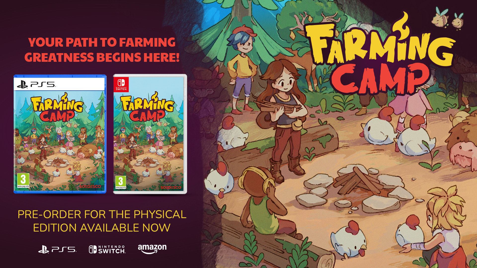 Farming Camp: Physische Edition für PS5 und Switch Bild Farming Camp: Physische Edition für PS5 und Switch Screenshot Farming Camp: Physische Edition für PS5 und Switch Foto