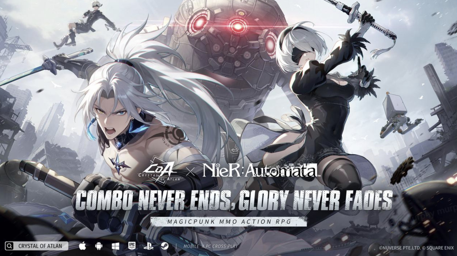 Crystal of Atlan x NieR:Automata ab heute live