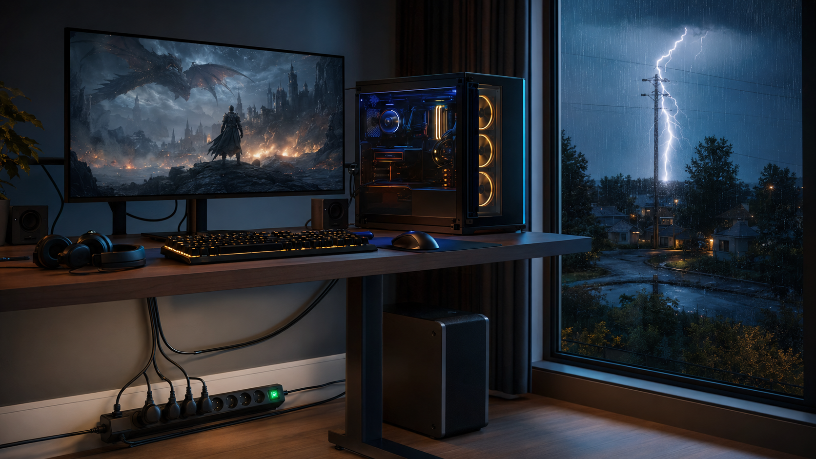 Gefahr durch Überspannung: Schutz für dein Gaming-Setup