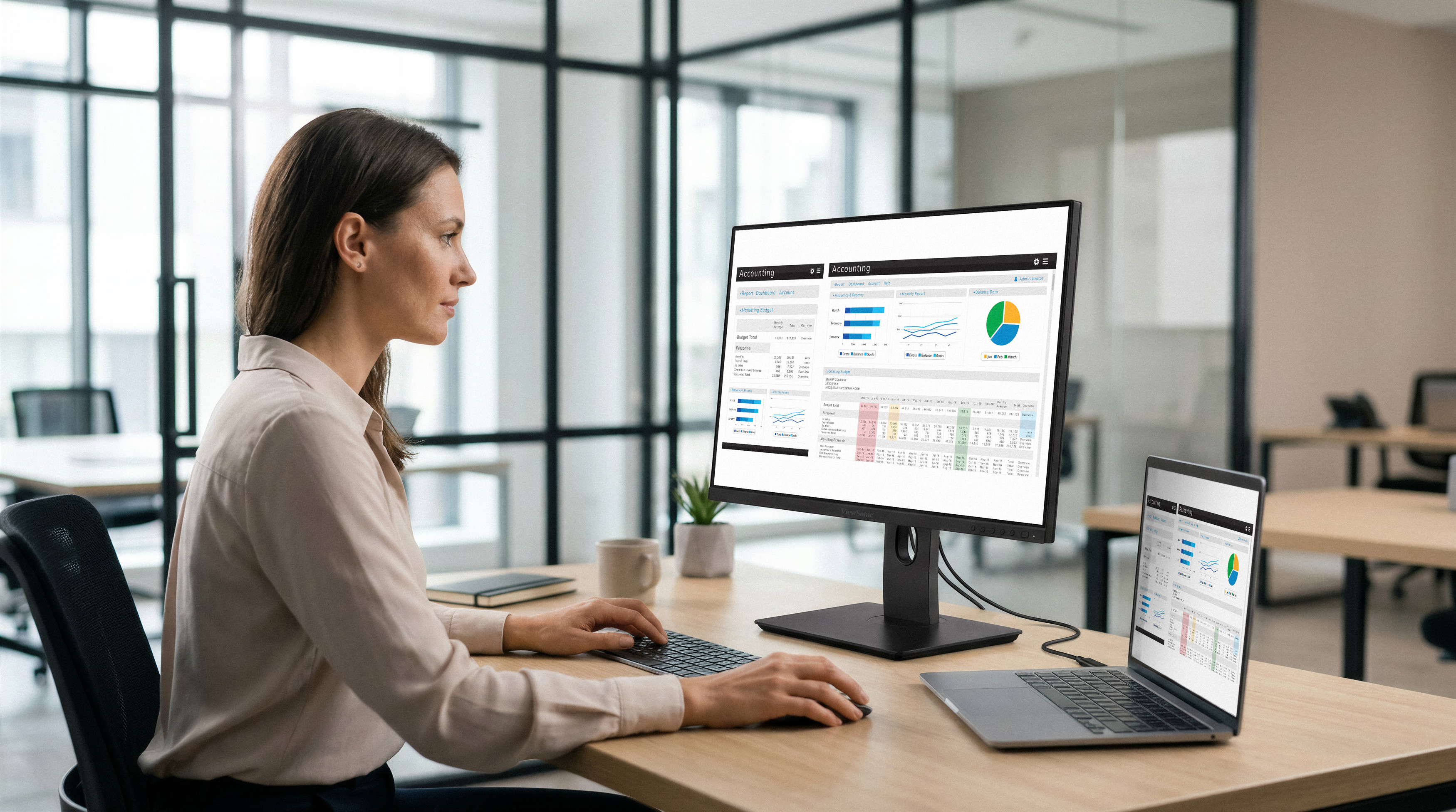 ViewSonic VG2719U-4K: Neuer 4K-Ergonomie-Monitor mit USB-C-Docking