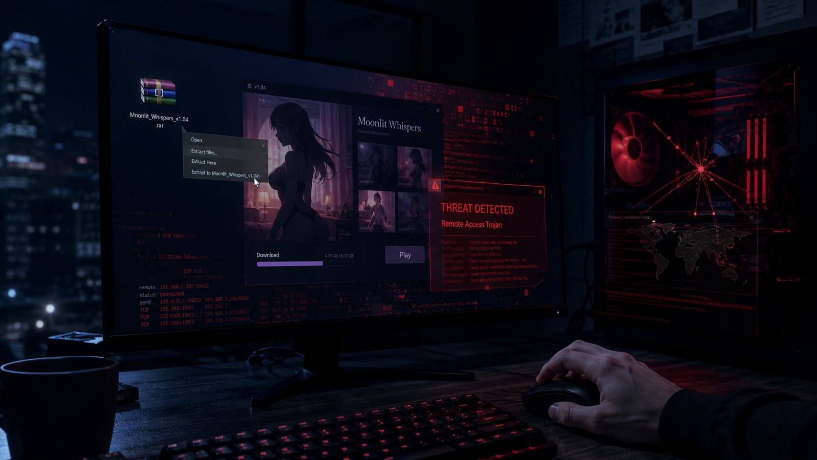 Argamal-Trojaner bedroht Gamer: Malware in Hentai-Spielen entdeckt