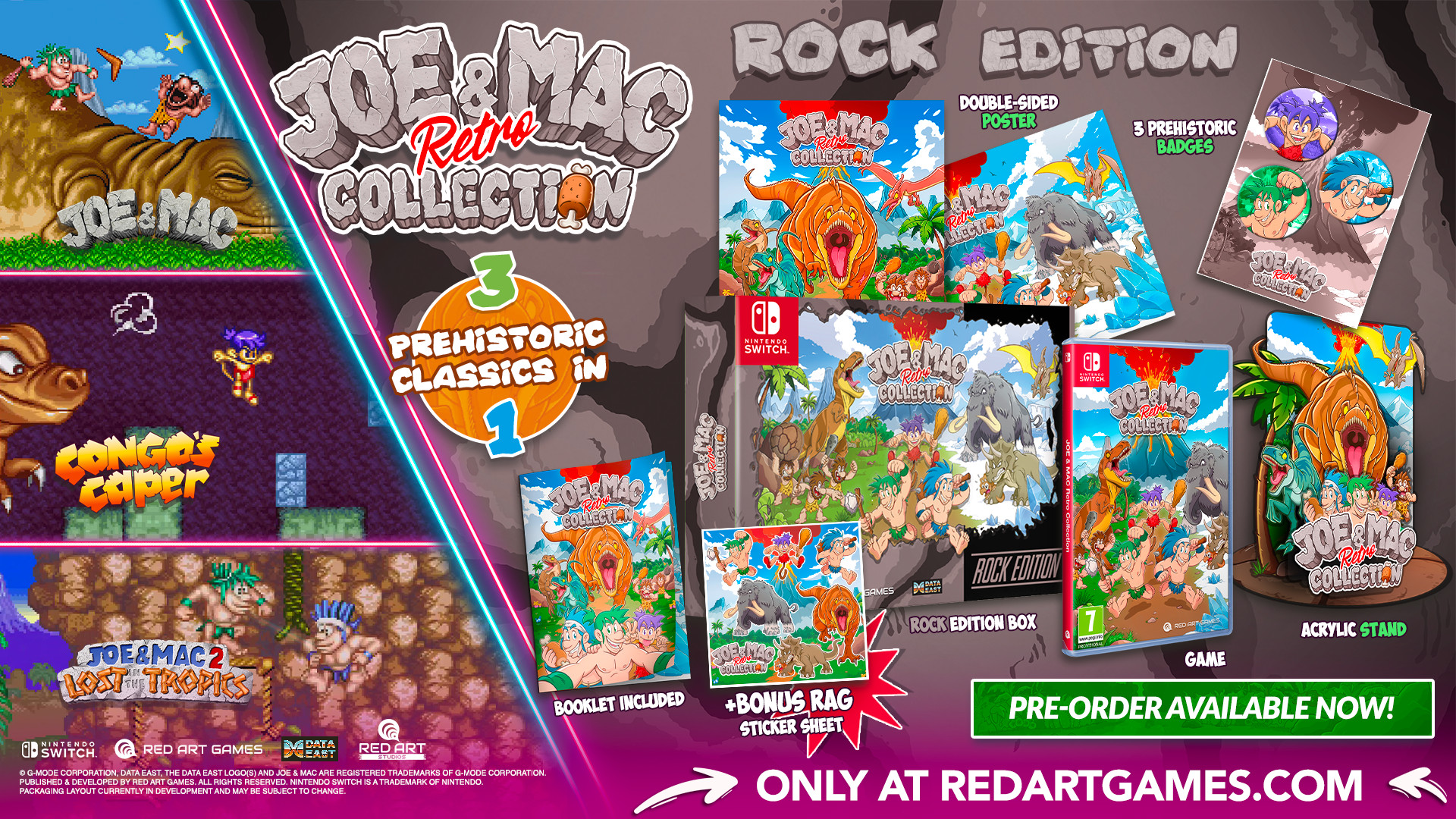 Joe & Mac Retro Collection erscheint im Oktober auch für Switch 2