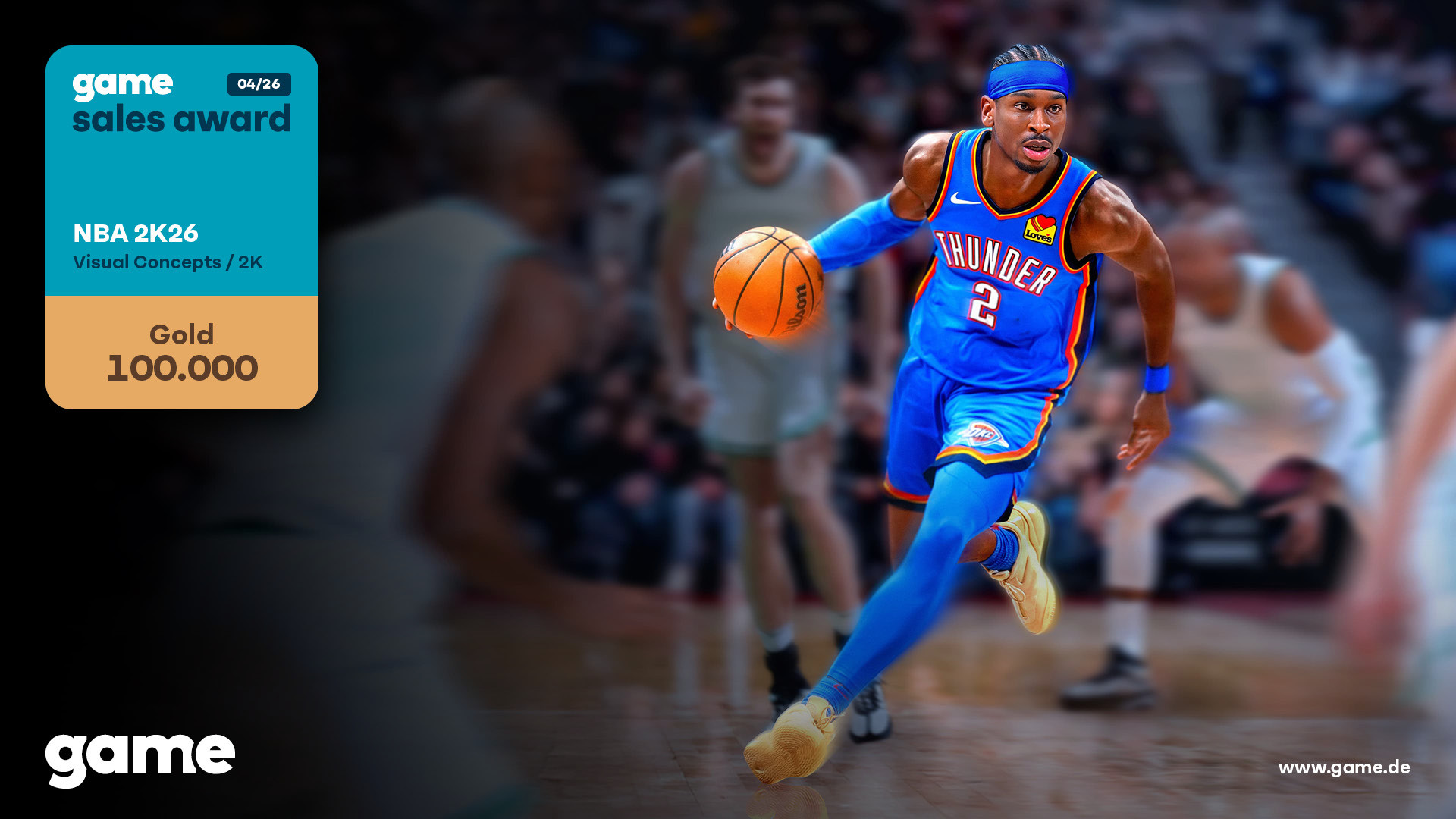 game Sales Award: Gold-Auszeichnung für NBA 2K26 in Deutschland
