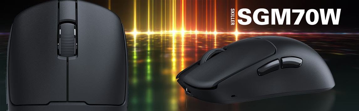 Sharkoon SKILLER SGM70W: Neue ultraleichte Gaming-Maus
