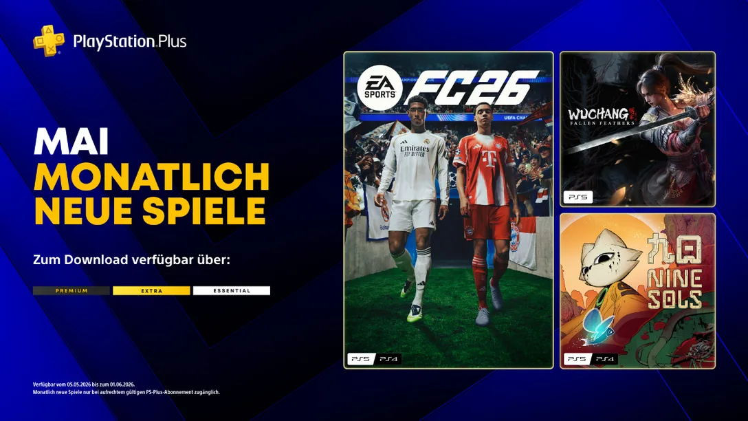 PlayStation Plus: Diese Spiele erwarten dich im Mai