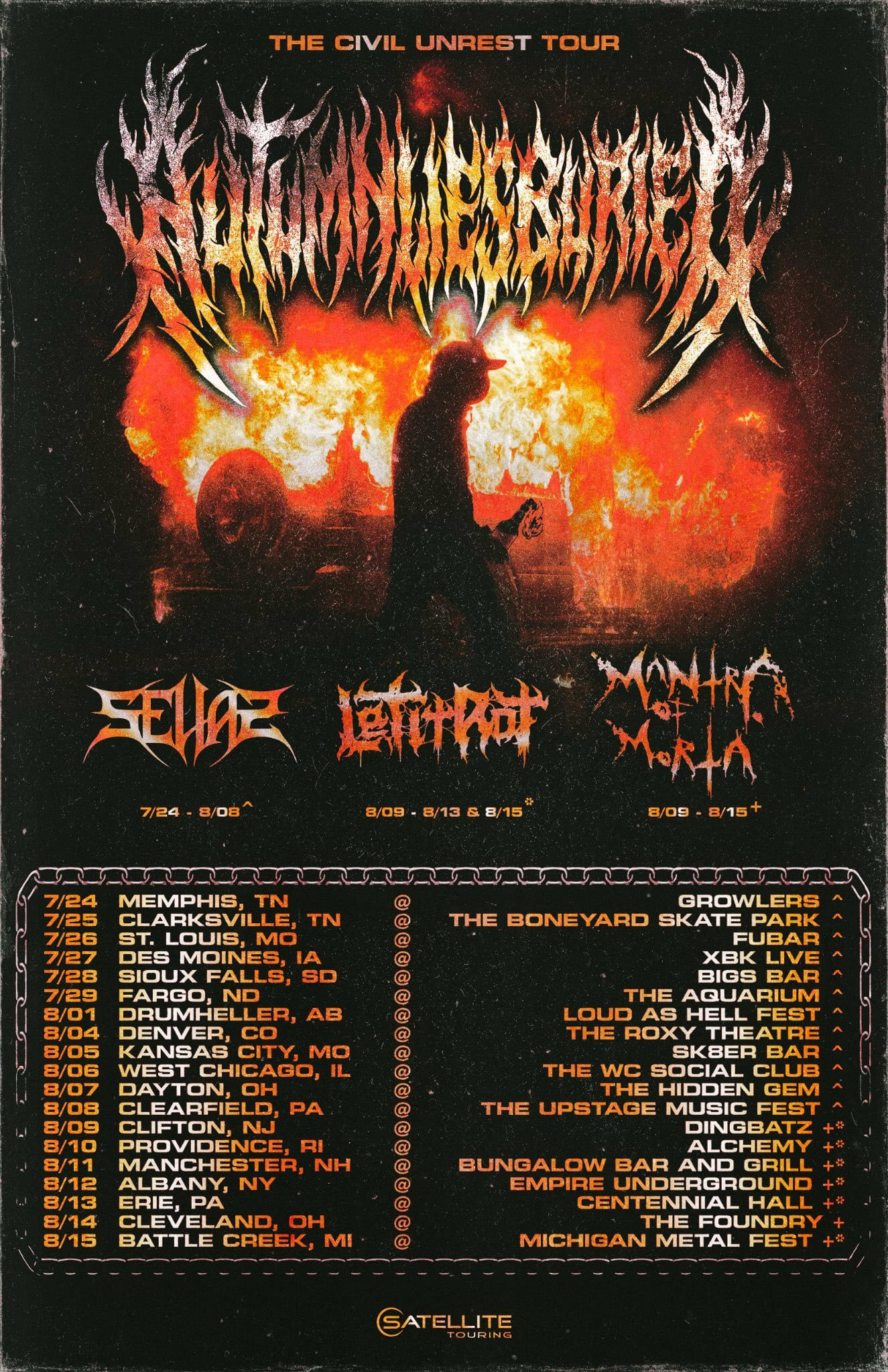 Selias begleiten Autumn Lies Buried auf Tour