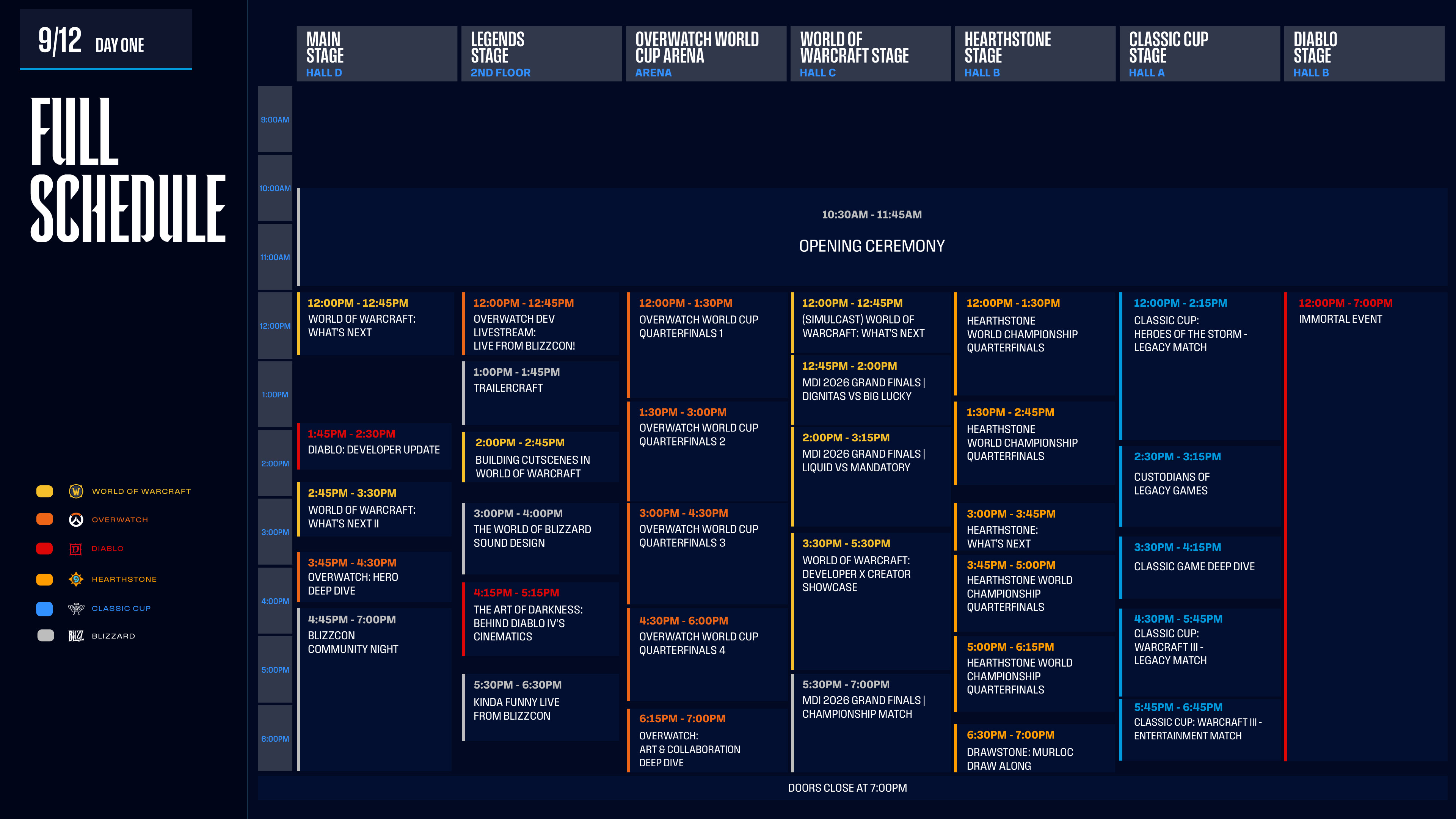 BlizzCon 2026: Zeitplan, Livestreams und digitale Goodies enthüllt