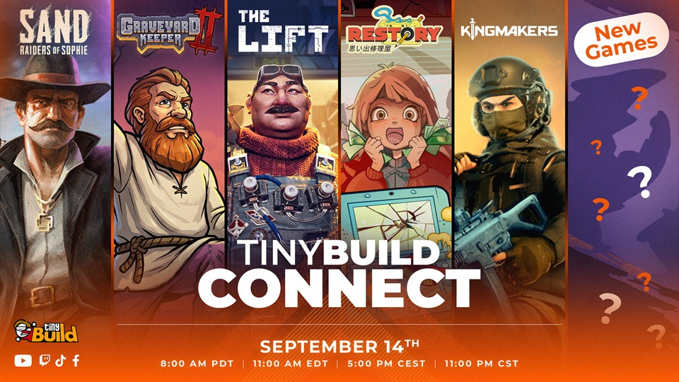 tinyBuild Connect 2026: Showcase zeigt Kingmakers & Graveyard Keeper 2