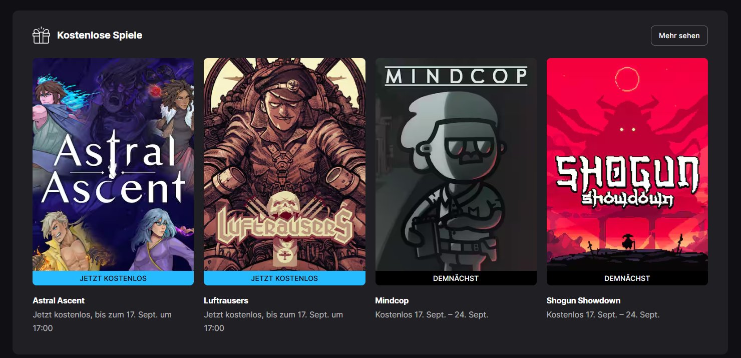 Epic Games Store: Zwei neue Gratisspiele bestätigt