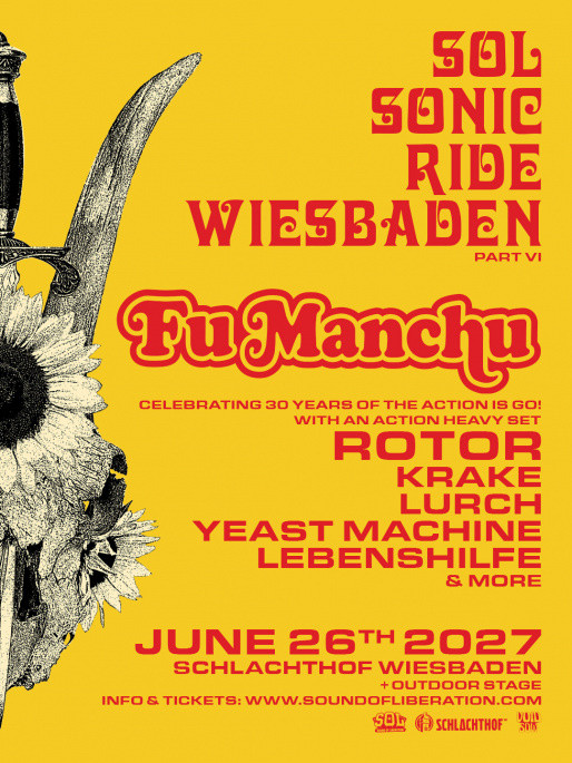 SOL Sonic Ride Wiesbaden 2027: Fu Manchu und Rotor im Line-up