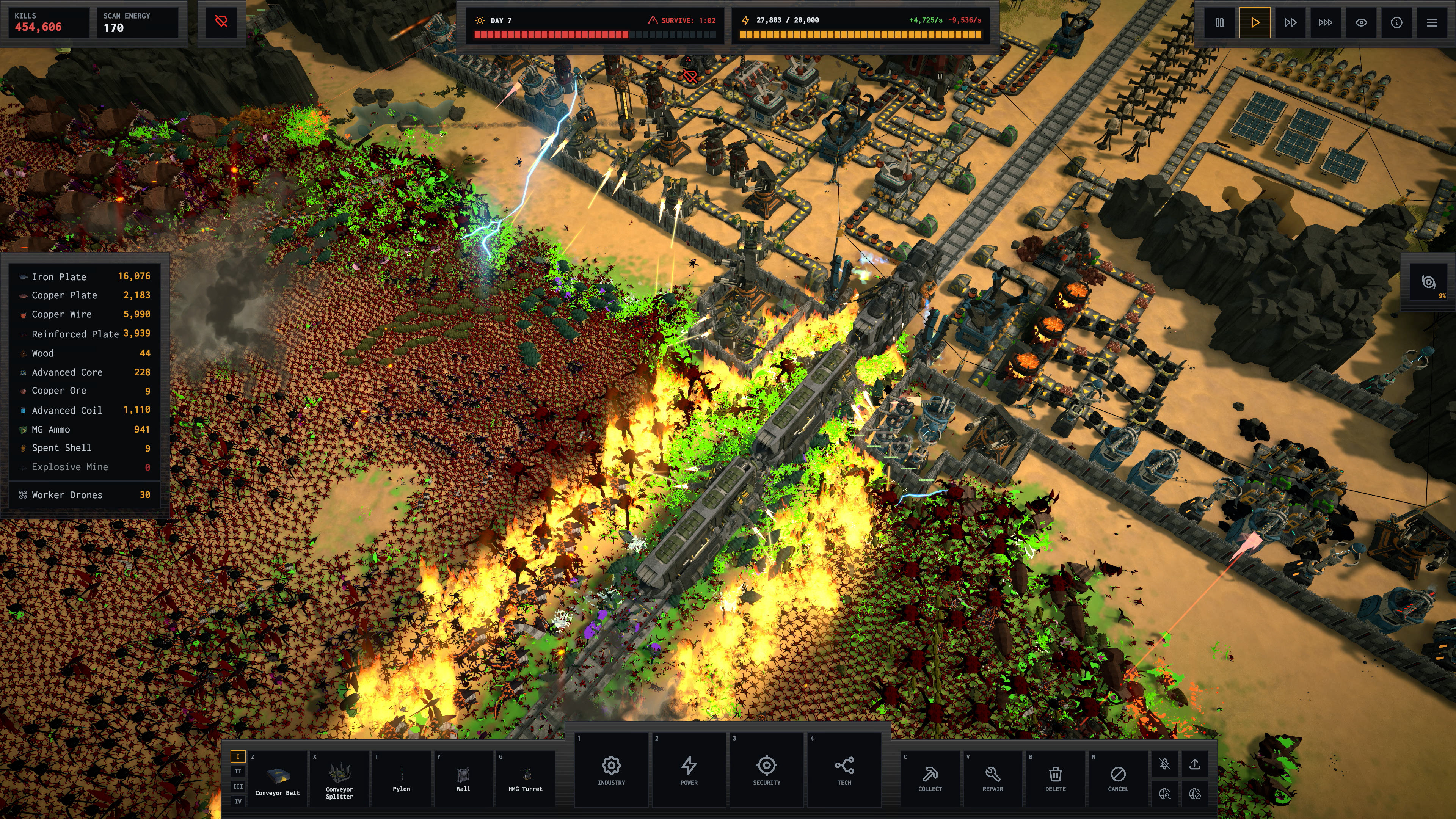 Beltfed angekündigt: Roguelike verbindet Fabrik-Automation und Swarms