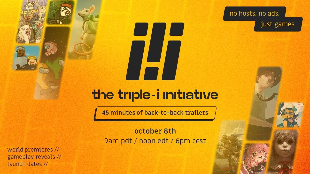 Triple-i Initiative: Neues Indie-Showcase am 8. Oktober