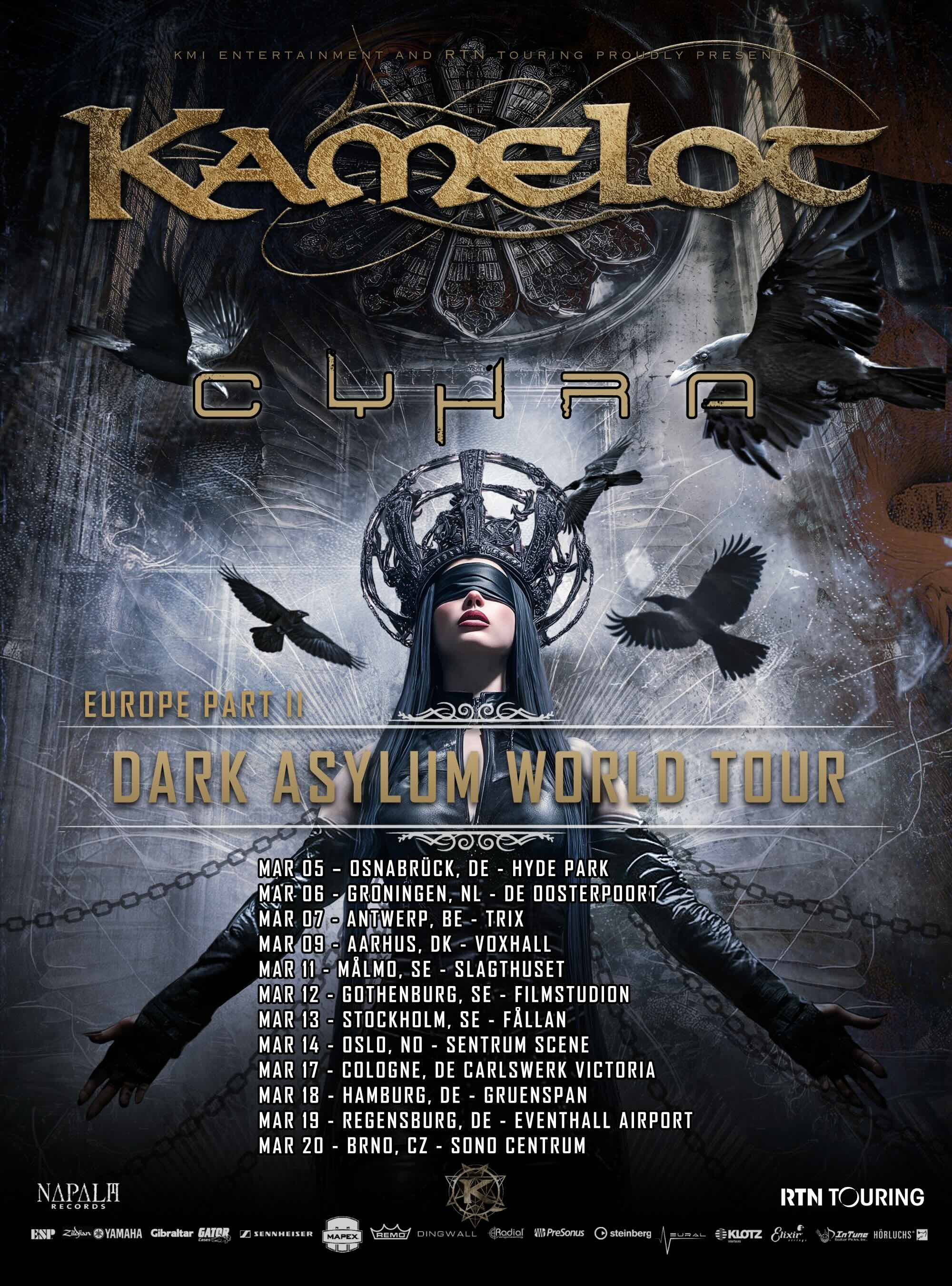 Kamelot kündigen zweiten Teil der Europa-Tour für 2026 an