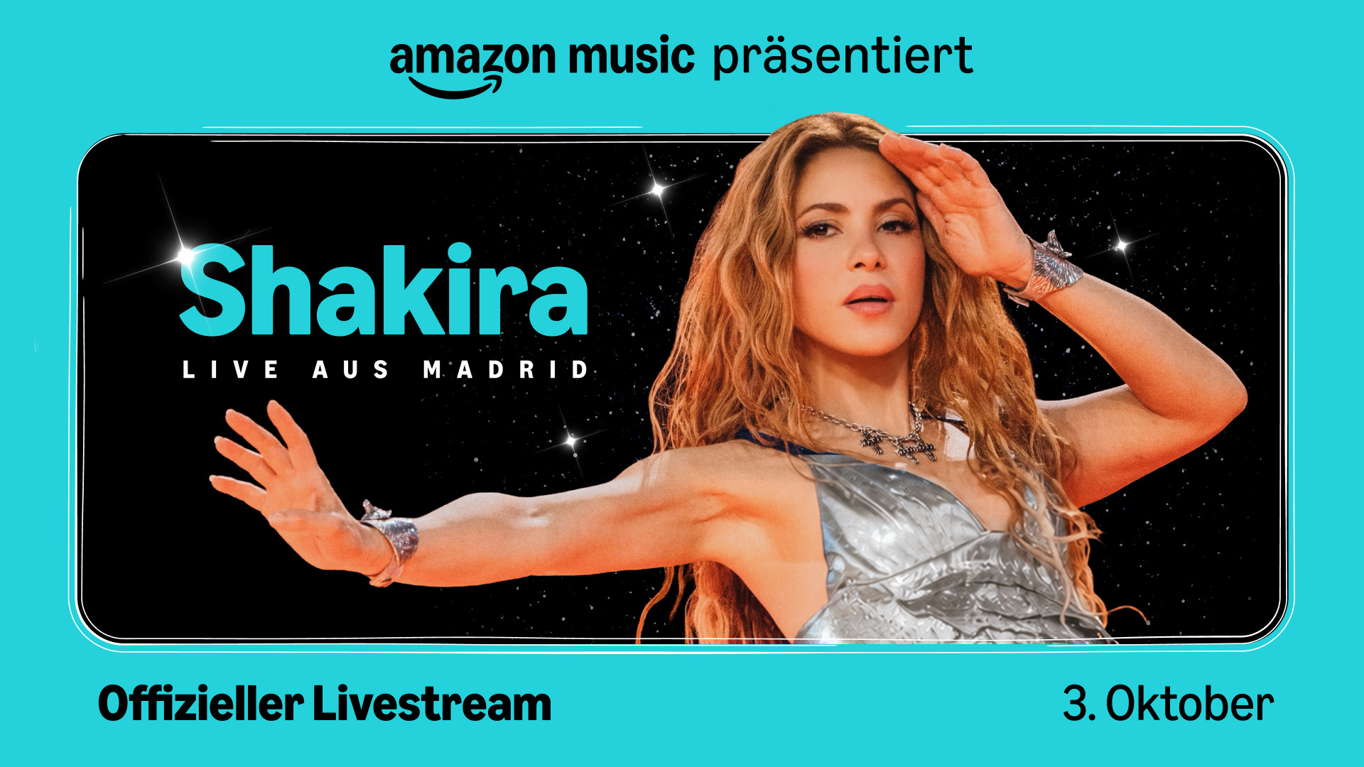 Shakira in Madrid: Amazon Music zeigt Konzert im weltweiten Livestream